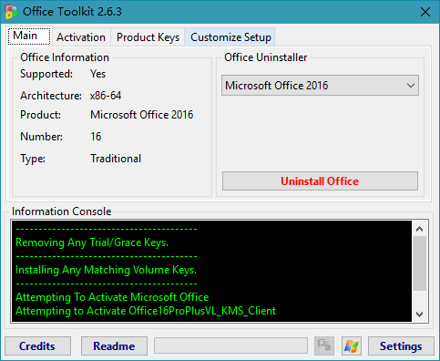老牌KMS激活工具 Microsoft Toolkit_v2.7.3(图2)