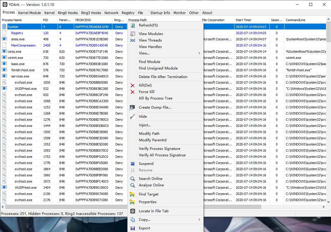 ARK工具_YDArk_v1.0.3.1_x64 系统内核工具(图2)